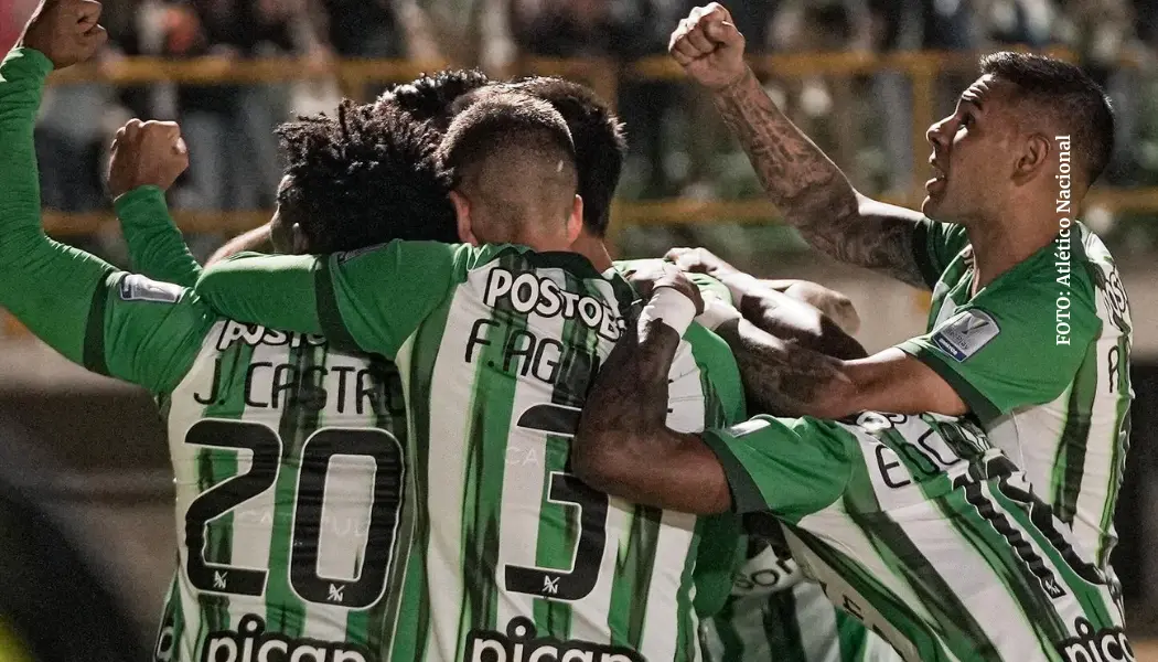 Atlético Nacional celebrando un gol