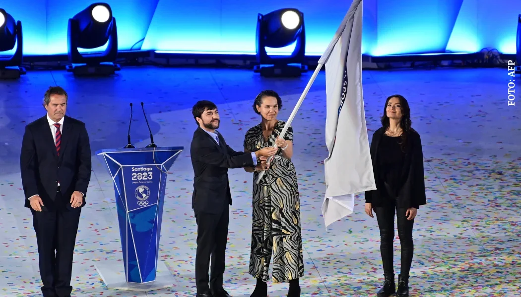 Astrid Rodríguez, ministra del Deporte, y Jaime Pumarejo, alcalde de Barranquilla.
