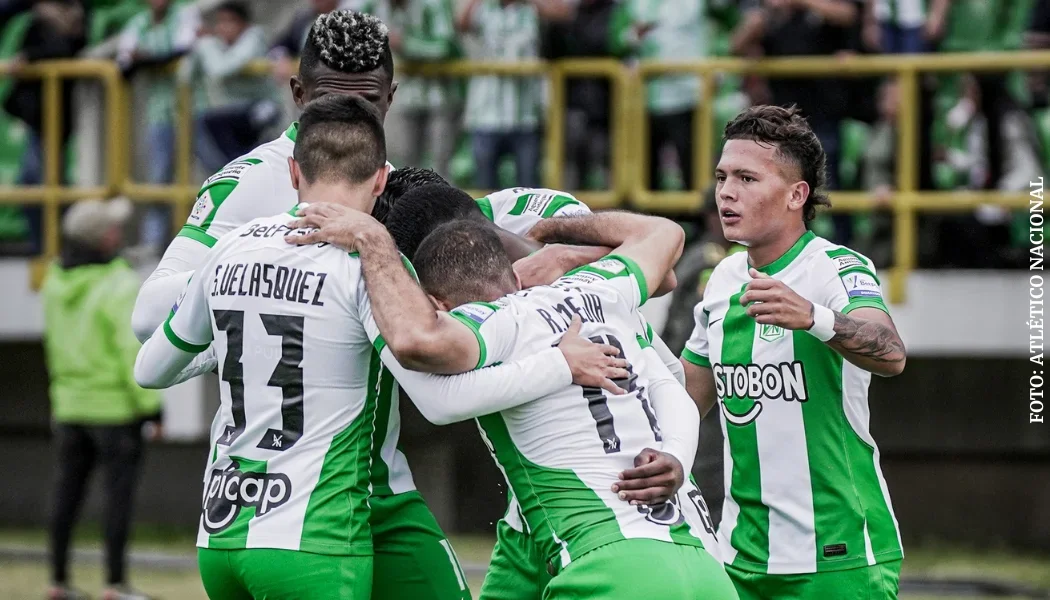 Atlético Nacional celebrando un gol