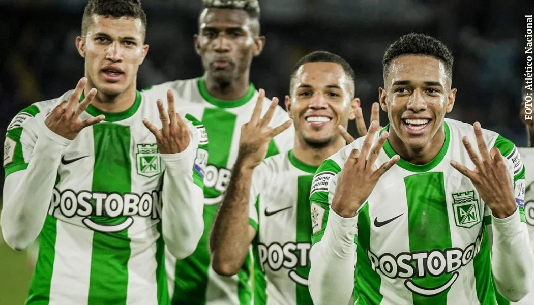 Atlético Nacional celebrando un gol