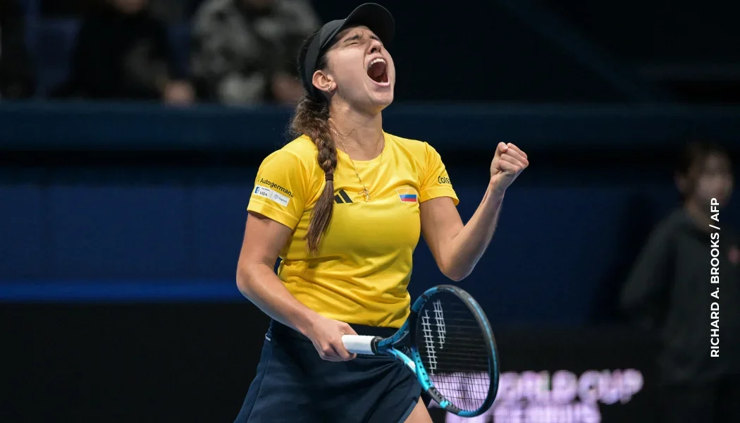 Camila Osorio, tenista colombiana en París 2024.