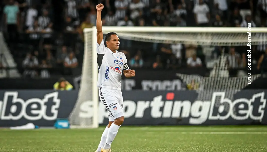 Carlos Bacca: delantero del Junior de Barranquilla vs Botafogo