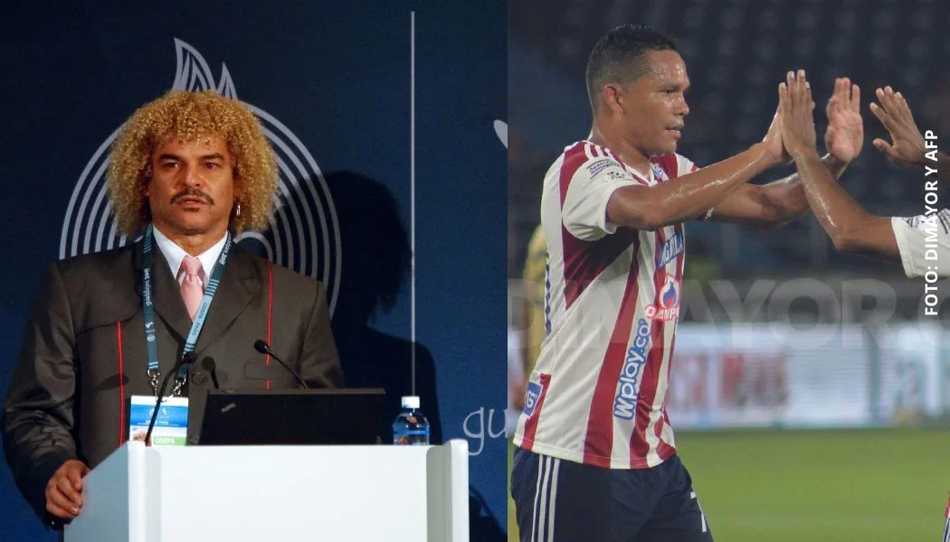 Carlos Valderrama y Carlos Bacca
