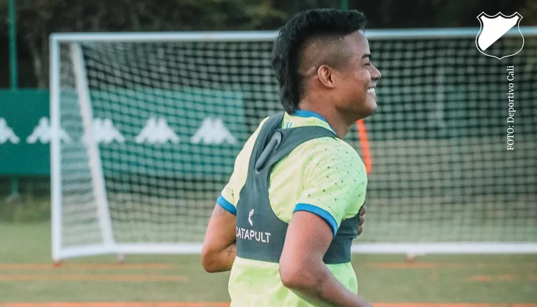 Luis 'Chino' Sandoval en entrenamientos con Deportivo Cali