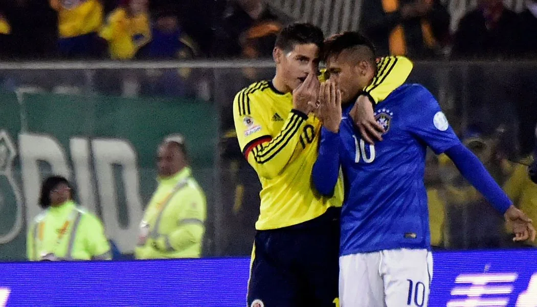 James Rodríguez en Colombia vs. Brasil
