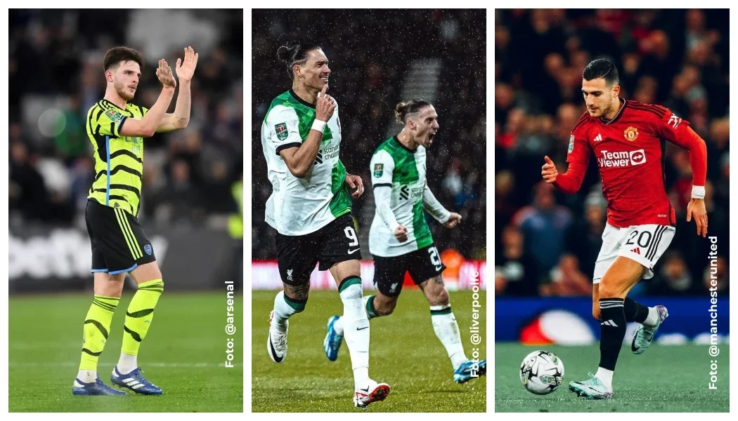 Arsenal, Liverpool y Manchester United.