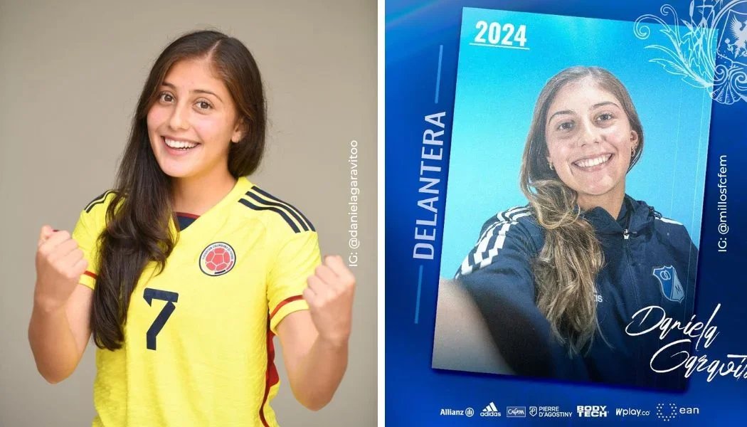 Daniela Garavito ya porta la camiseta de Millonarios