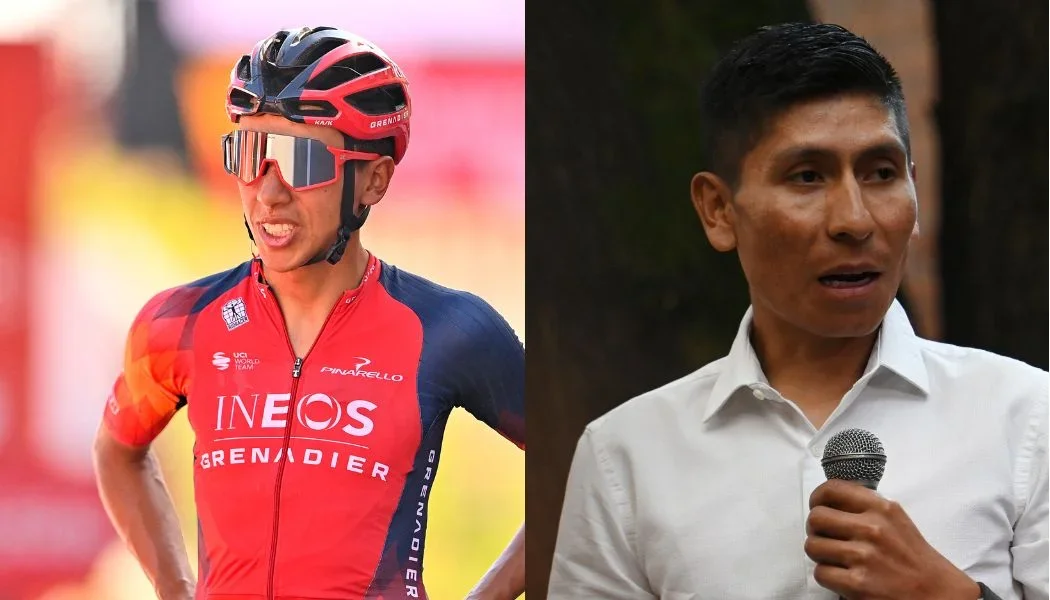 Egan Bernal y Nairo Quintana