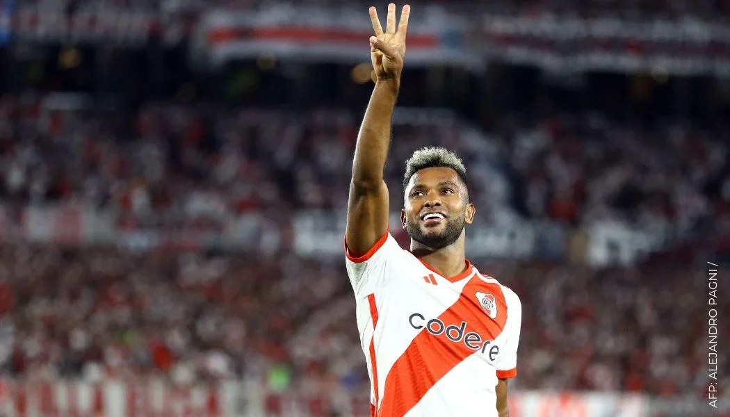 Mira el nuevo gol de Miguel Borja con River Plate