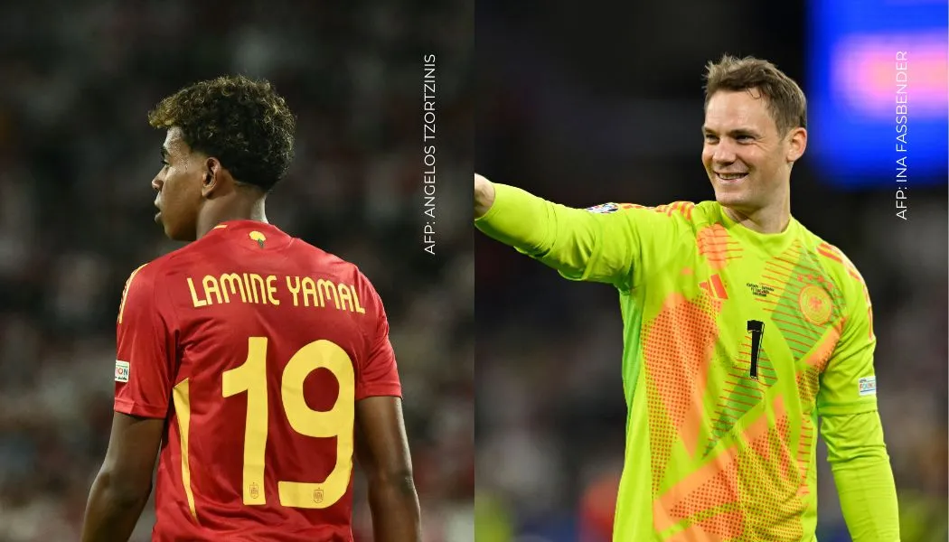 EN VIVO gratis España vs Alemania en la Eurocopa 2024 / AFP: ANGELOS TZORTZINIS / AFP: INA FASSBENDER EN VIVO gratis España vs Alemania en la Eurocopa 2024