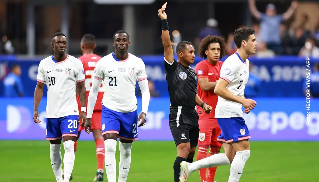 Panamá y Estados Unidos durante la Copa América.