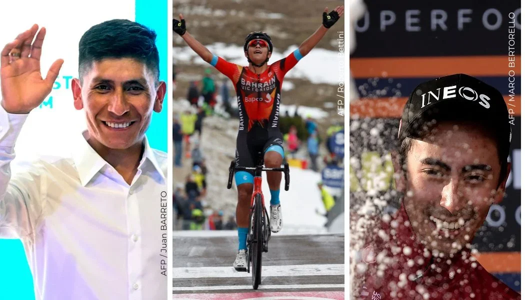 Los 14 ciclistas colombianos en el World Tour