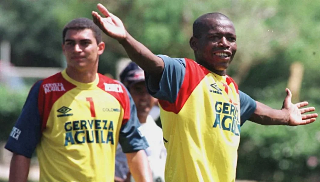 Faustino Asprilla y Faryd Mondragón en la Selección Colombia 1992