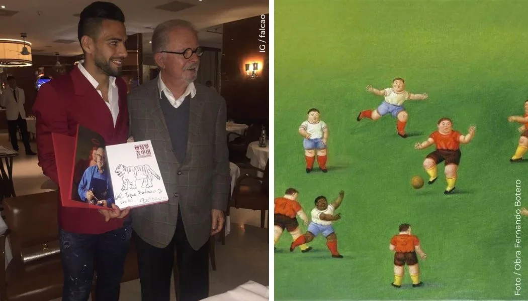 Fernando Botero expresó así su gusto por el fútbol