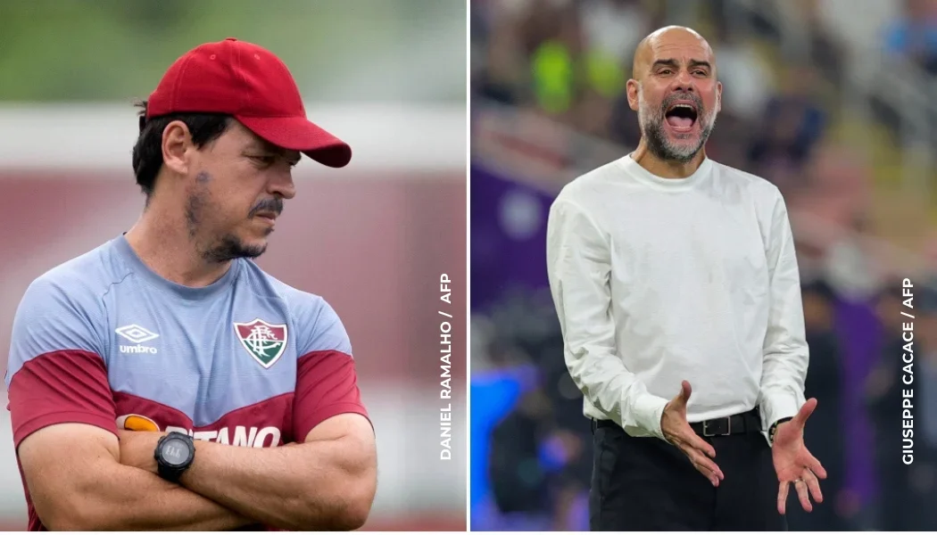 Fernando Diniz y Pep Guardiola.