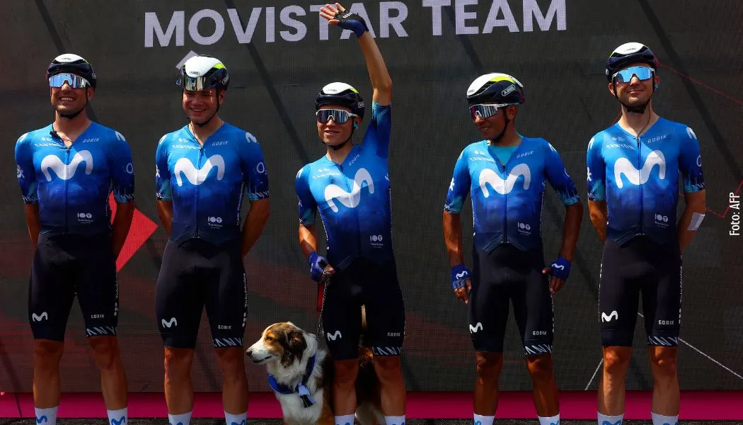 Fernando Gaviria en el Tour de Francia con Movistar Team