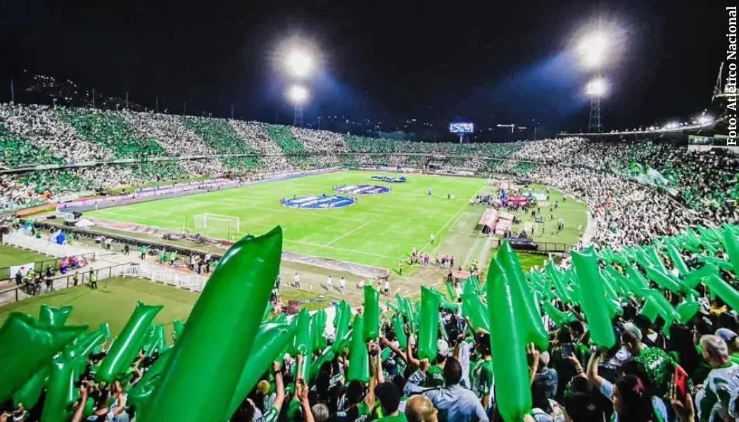 Hinchada Atlético Nacional en la final de Copa Betplay