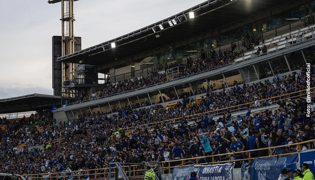 Hinchada de Millonarios, de luto por fallecimiento de Germán Gutiérrez.