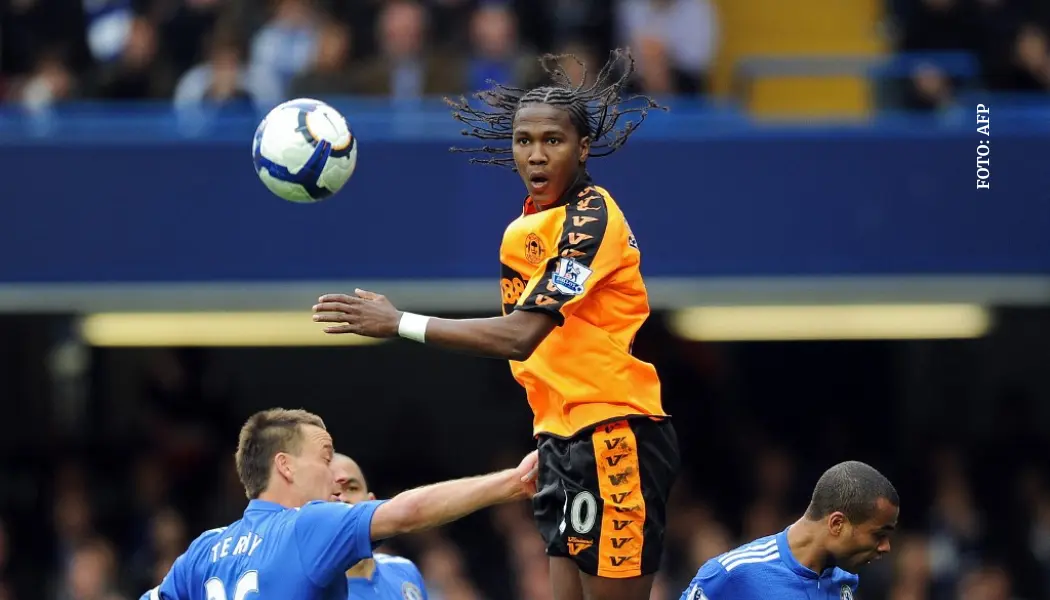 Hugo Rodallega en el Wigan en la Premier League