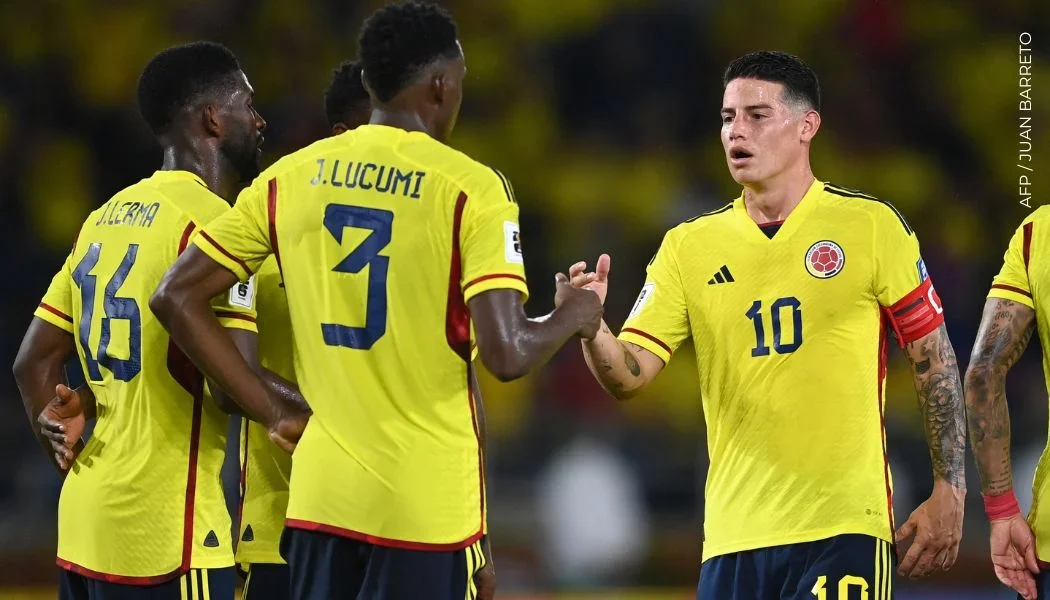 Última vez que James Rodríguez fue titular con Colombia