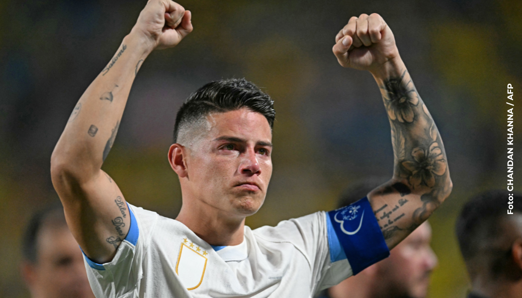 James Rodríguez llorando por la final de Colombia en Copa América.