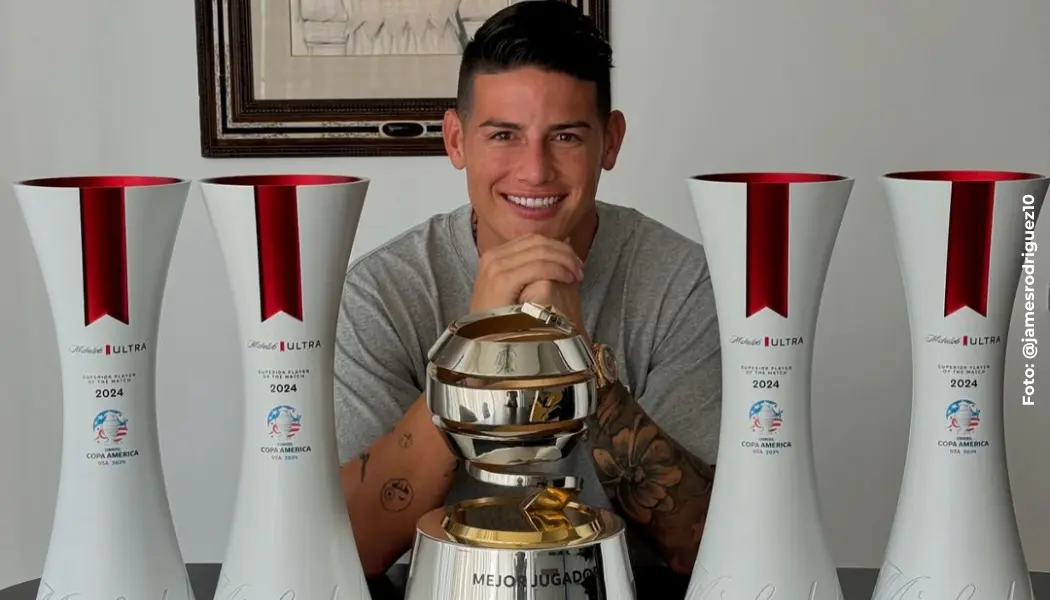 James Rodríguez dedicó premios de Copa América.