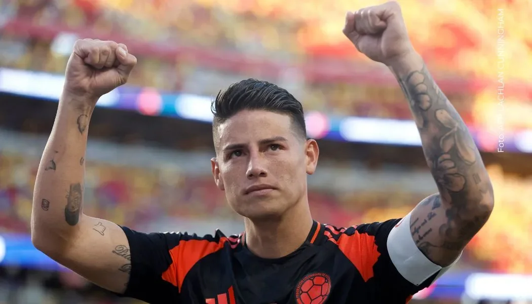 James Rodríguez, gran gesto hacia Rafael Santos Borre