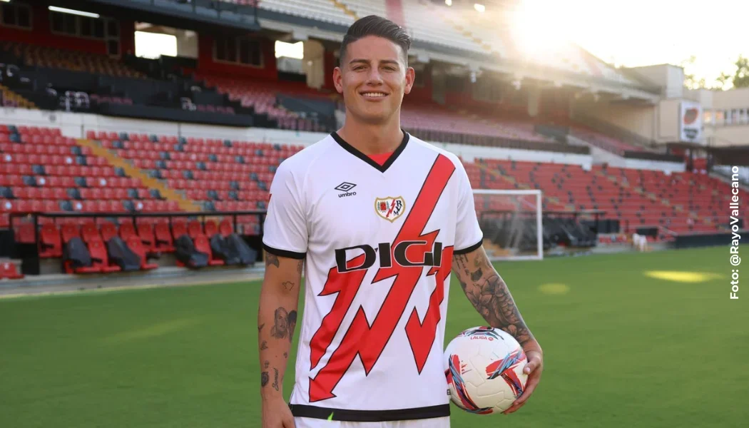 Salario de James Rodríguez contrato con Rayo Vallecano.