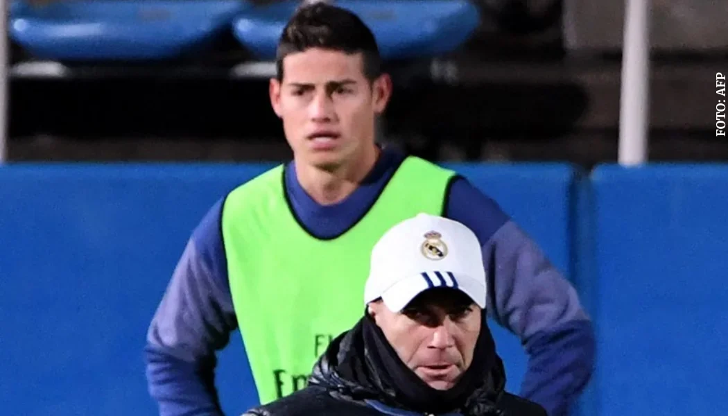 James Rodríguez y Zinedine Zidane