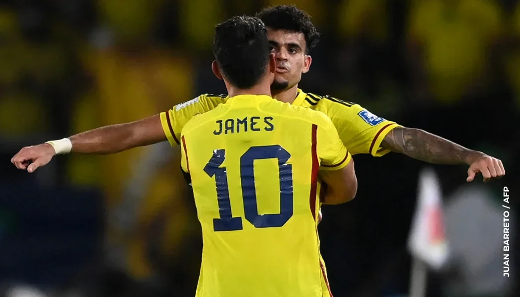 James Rodríguez y Luis Díaz.
