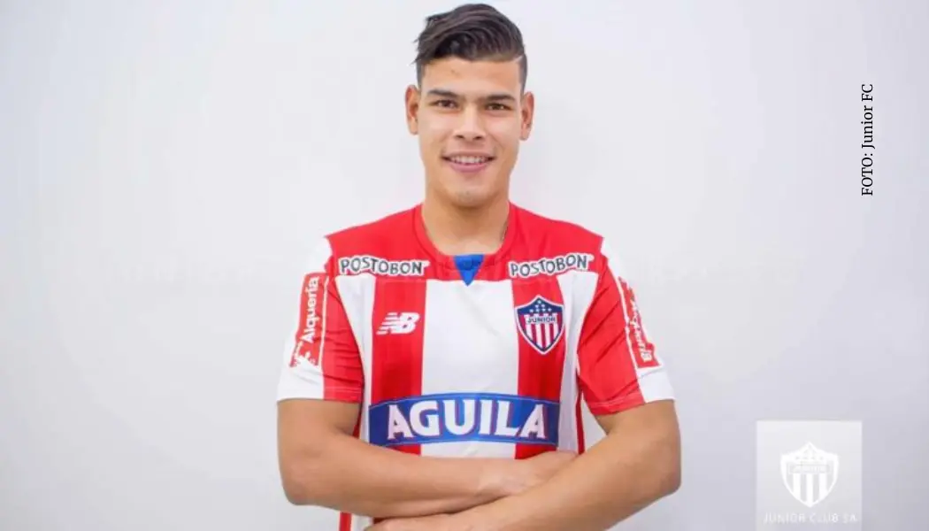 Jorge Arias en su presentación con Junior