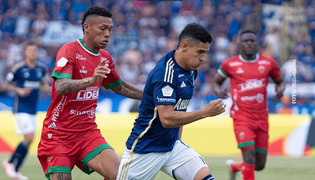 Jovani Welch salió lesionado Millonarios vs Patriotas