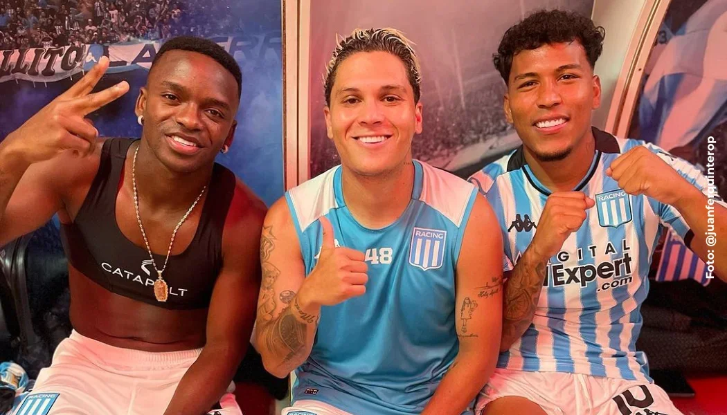 Juan Fernando Quintero con Carbonero y Martínez.