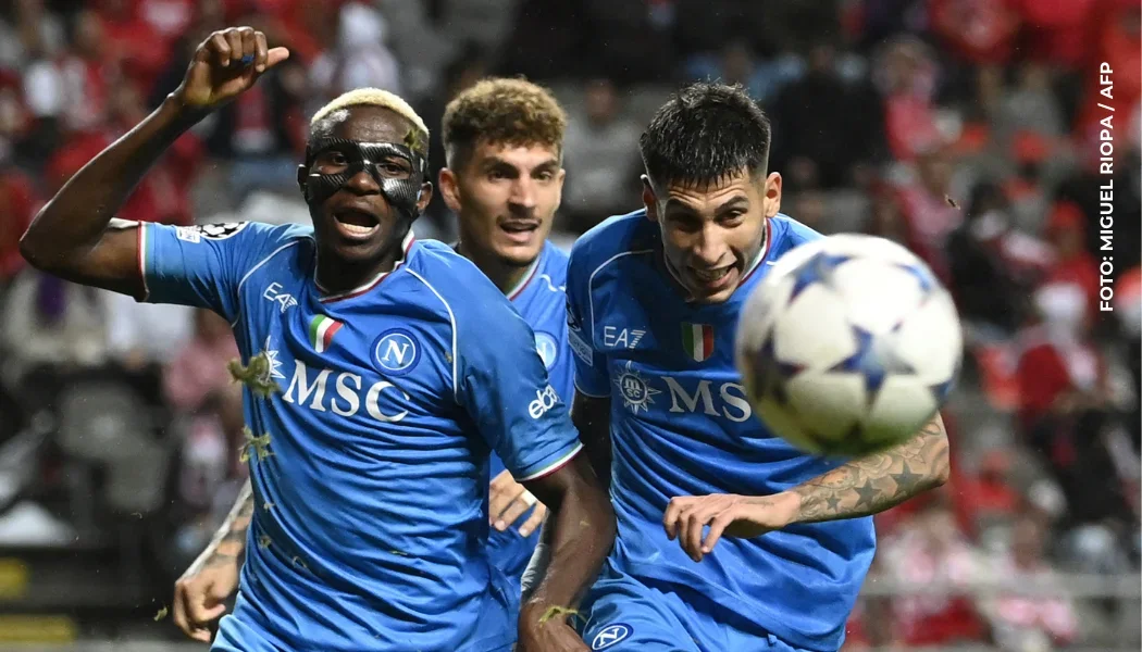 Jugadores del Nápoli.