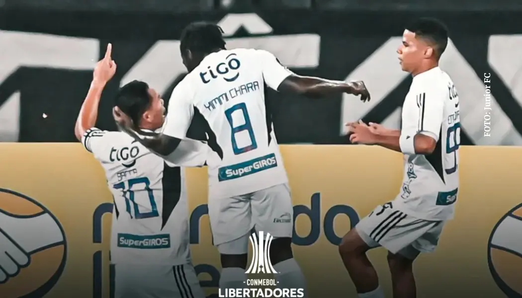 Junior celebrando un gol ante Botafogo