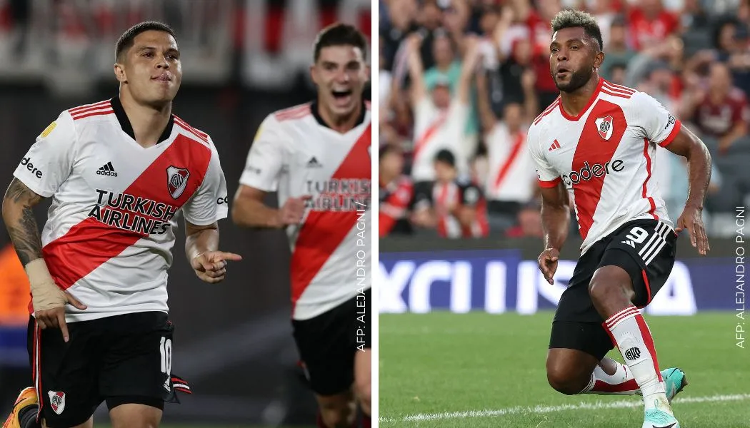 Los colombianos con más goles en River Plate