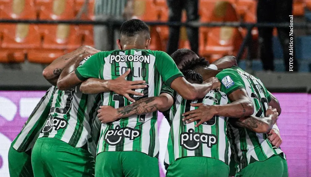 Atlético Nacional celebrando un gol
