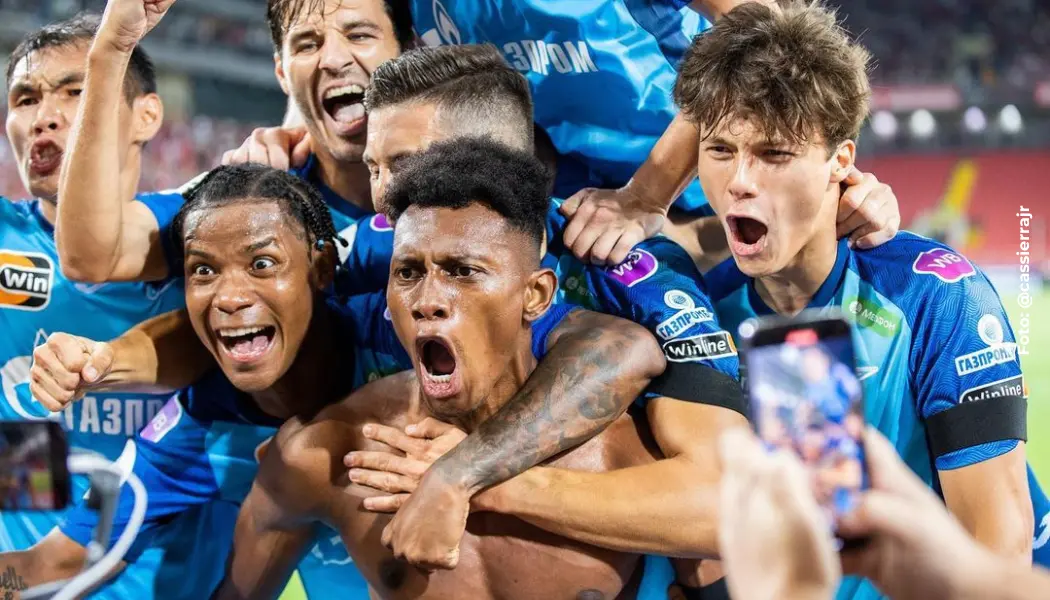 Cinco goles de Mateo Casierra con el Zenit. / Foto: @cassierrajr Cinco goles de Mateo Casierra con el Zenit.