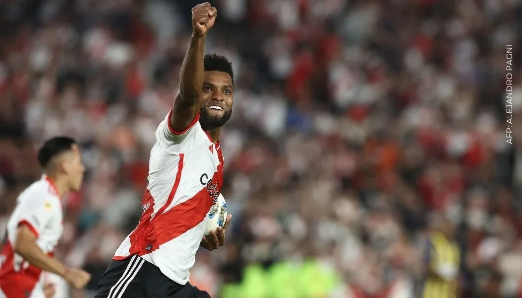 Revive el doblete de Miguel Borja con River Plate