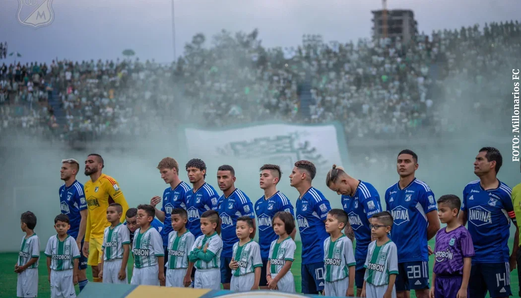 Actos protocolarios Millonarios vs Nacional