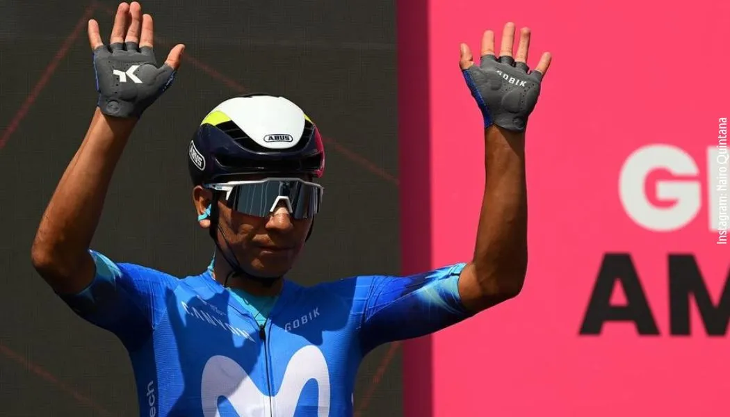 Nairo Quintana - Giro de Italia / Foto Instagram Mensaje de Nairo Quintana por su posición 19 en el Giro de Italia