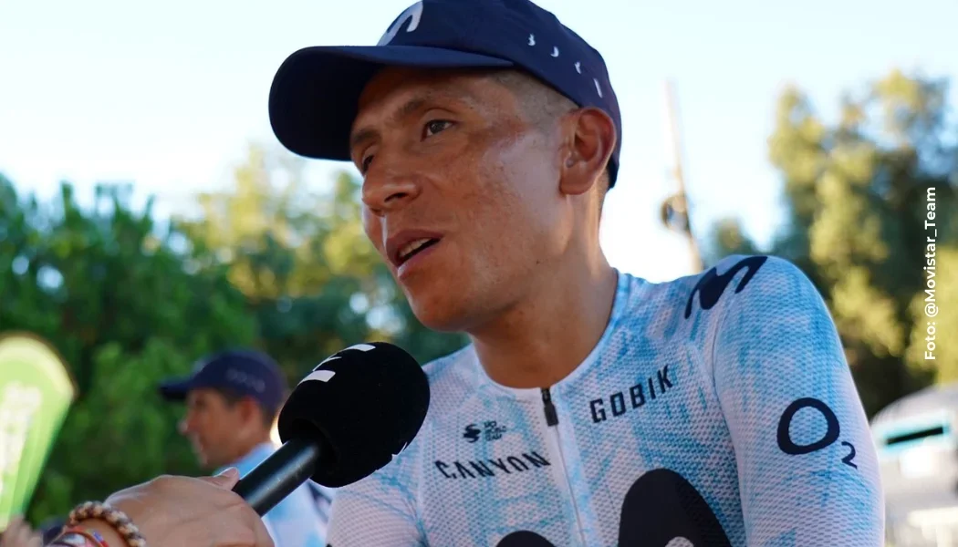 Nairo Quintana gregario en La Vuelta a España.