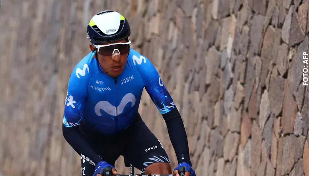 Nairo Quintana sufrió dura caída en Vuelta a Burgos 2024