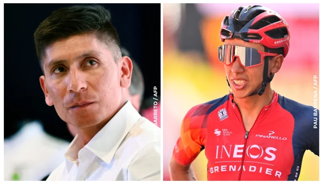 Nairo Quintana y Egan Bernal.
