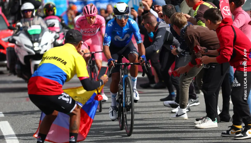 Nairo Quintana protagonista de la etapa 17 del Giro.