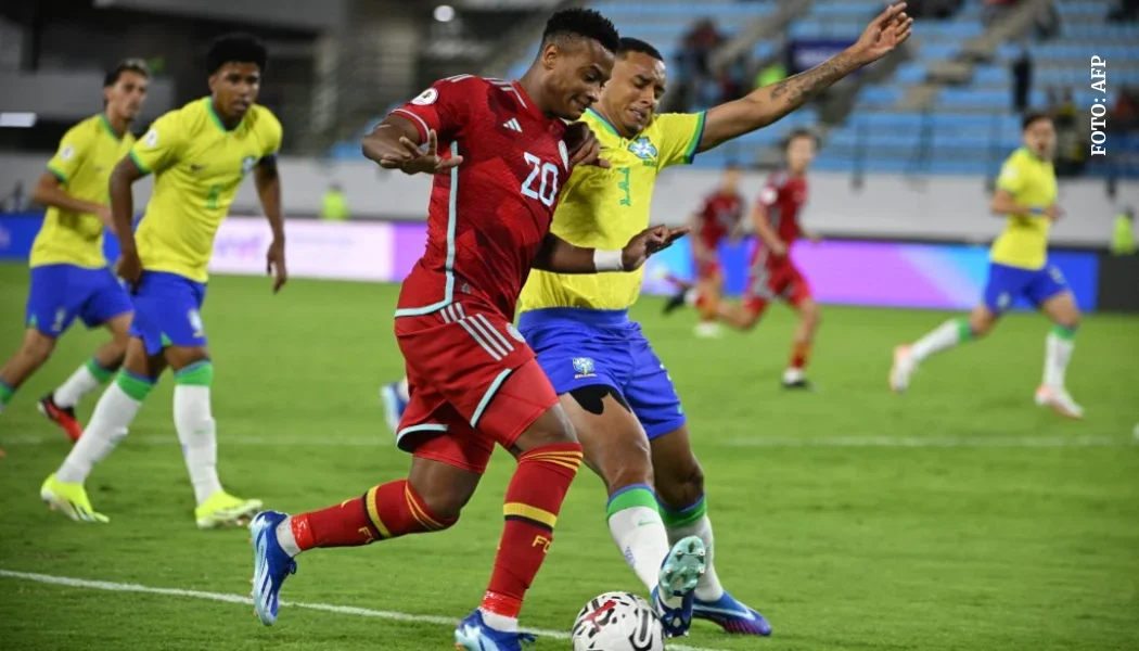 Óscar Cortés con la Selección Colombia Sub 23