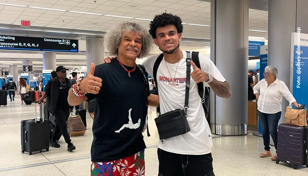 Pibe Valderrama y Luis Díaz.