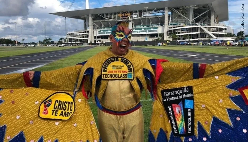 El Cole, icónico hincha de la Selección Colombia