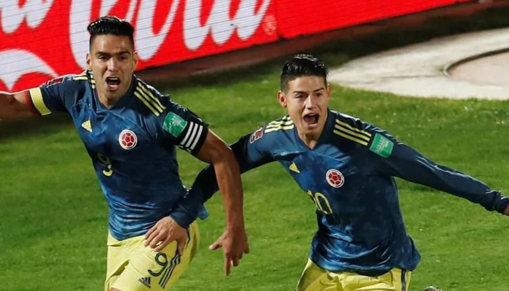 Radamel Falcao García y James Rodríguez en la Selección Colombia