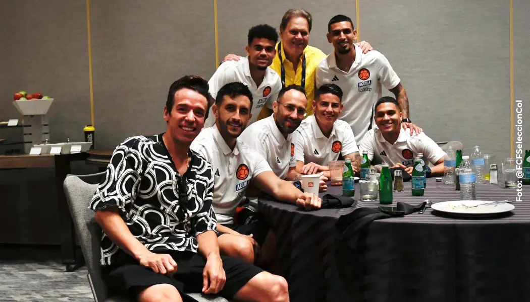 Selección Colombia con Rigoberto Urán.